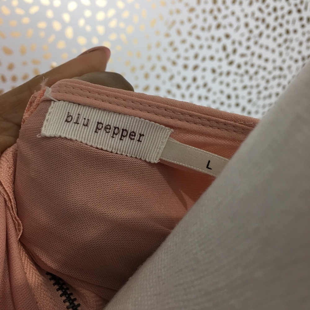 🍑Blu Pepper Floral Sleeveless Tunic Dress Large - Picture 6 of 7